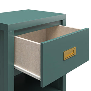 Monarch Hill Haven Kids' 1 Drawer Nightstand, Hunter Green - Hunter Green