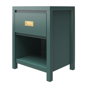 Monarch Hill Haven Kids' 1 Drawer Nightstand, Hunter Green - Hunter Green