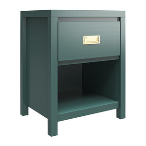 Monarch Hill Haven Kids' 1 Drawer Nightstand, Hunter Green - Hunter Green