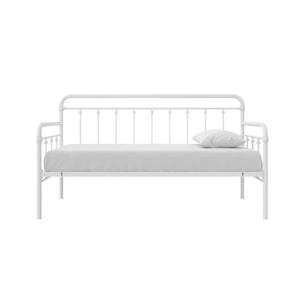 DHP Locky Metal Daybed with Pop Up Trundle - White - Twin-Over-Twin