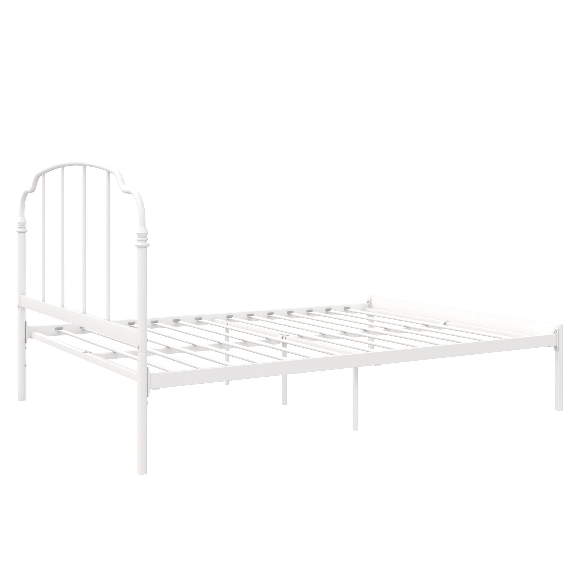 RealRooms Camie Metal Bed - White - Queen