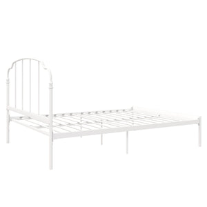RealRooms Camie Metal Bed - White - Queen