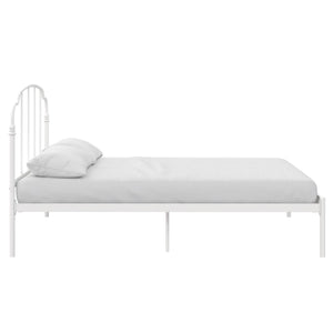 RealRooms Camie Metal Bed - White - Queen