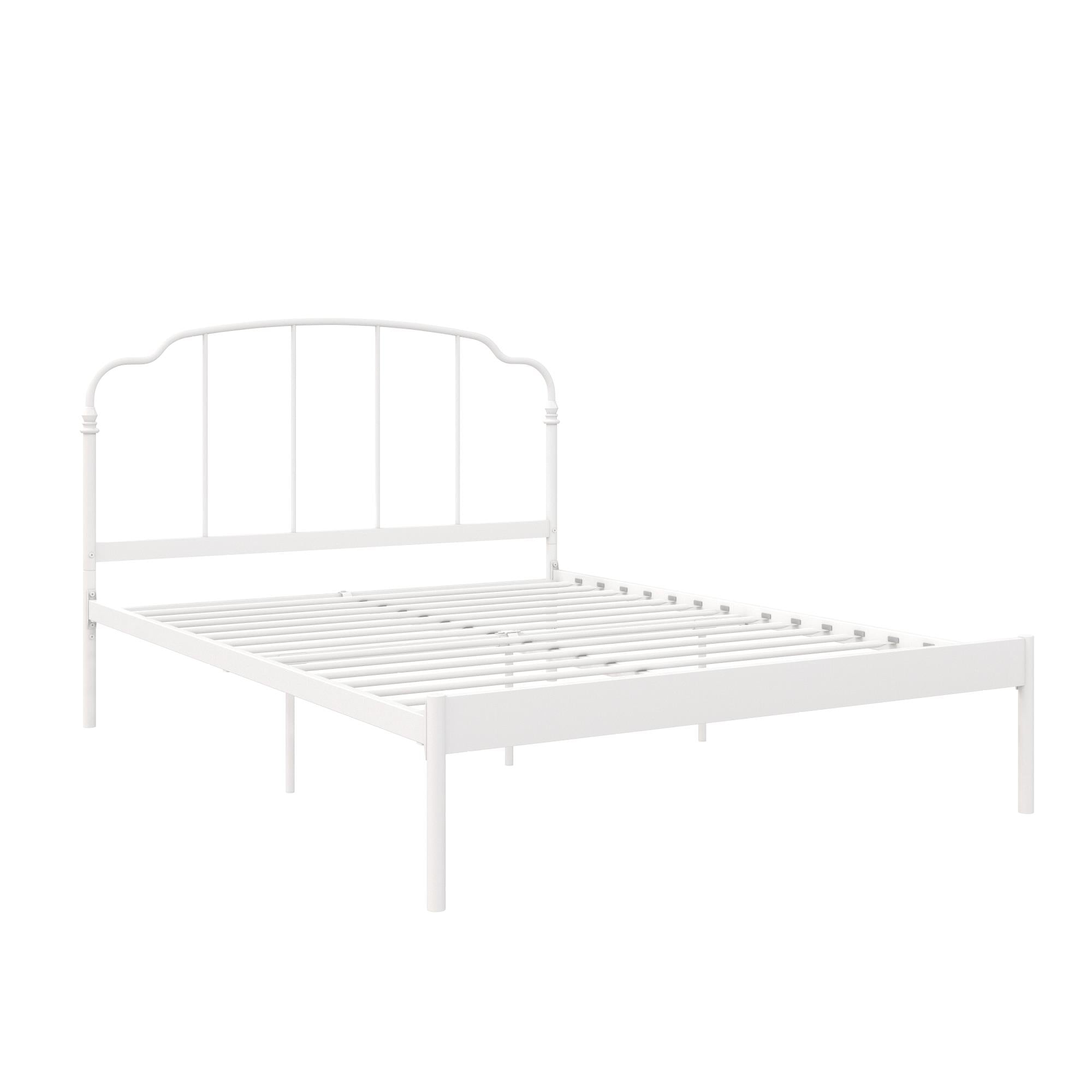 RealRooms Camie Metal Bed - White - Queen