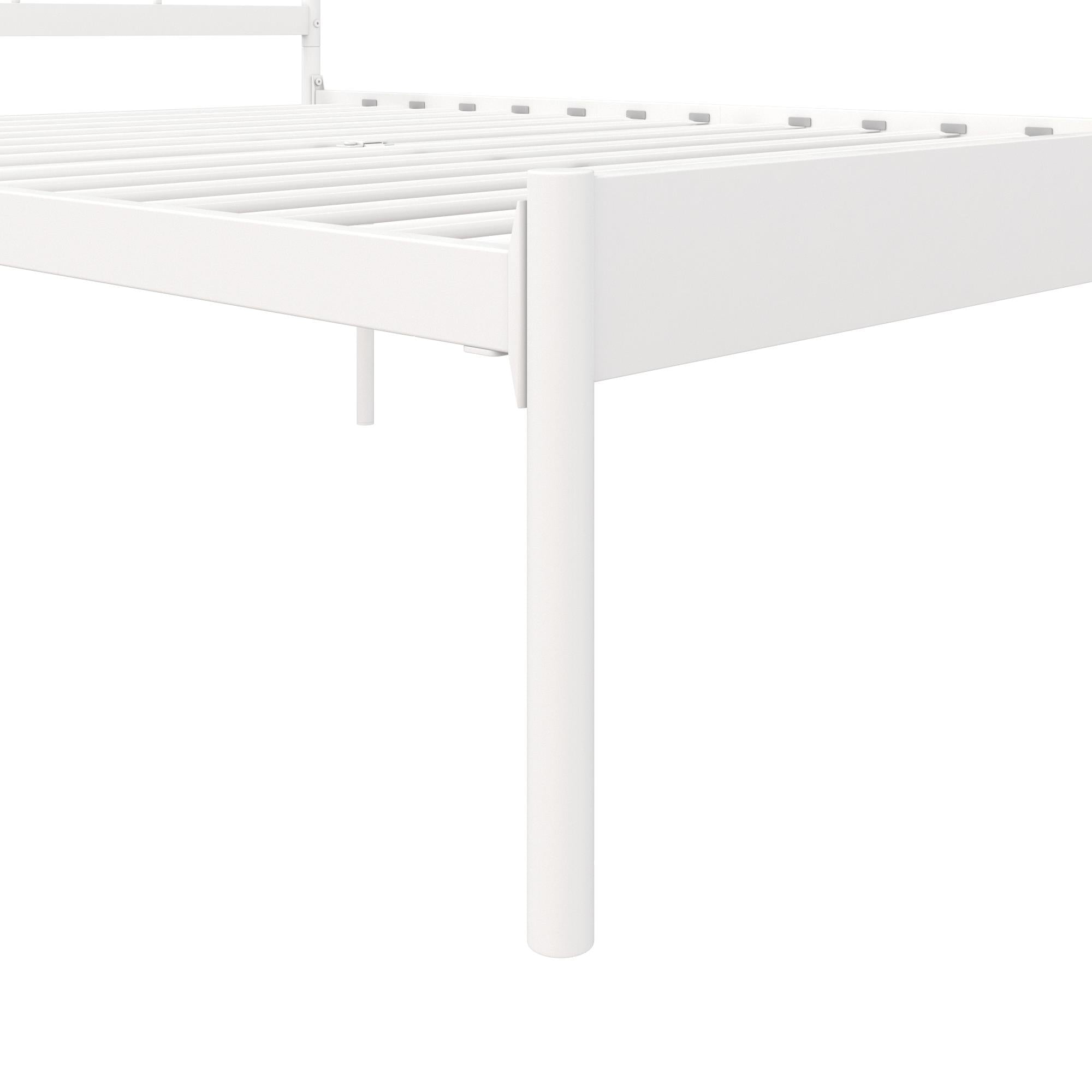 RealRooms Camie Metal Bed - White - Queen