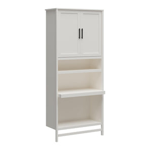 Systembuild Evolution Luxe 5-Shelf Closet Vanity Tower - Ivory Oak