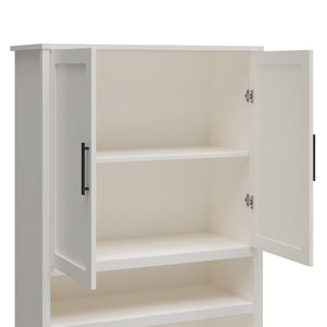Systembuild Evolution Luxe 5-Shelf Closet Vanity Tower - Ivory Oak