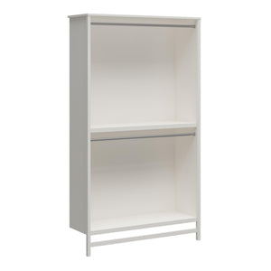 Systembuild Evolution Luxe Extra Wide 2-Shelf Double Clothing Rod Closet Tower - Ivory Oak