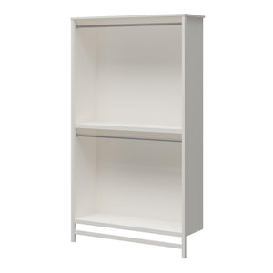 Systembuild Evolution Luxe Extra Wide 2-Shelf Double Clothing Rod Closet Tower - Ivory Oak