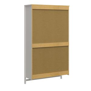 Systembuild Evolution Luxe Extra Wide 2-Shelf Double Clothing Rod Closet Tower - Ivory Oak