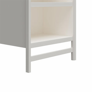 Systembuild Evolution Luxe 6-Shelf Closet Tower with 3 Adjustable Clothing Rods - Ivory Oak