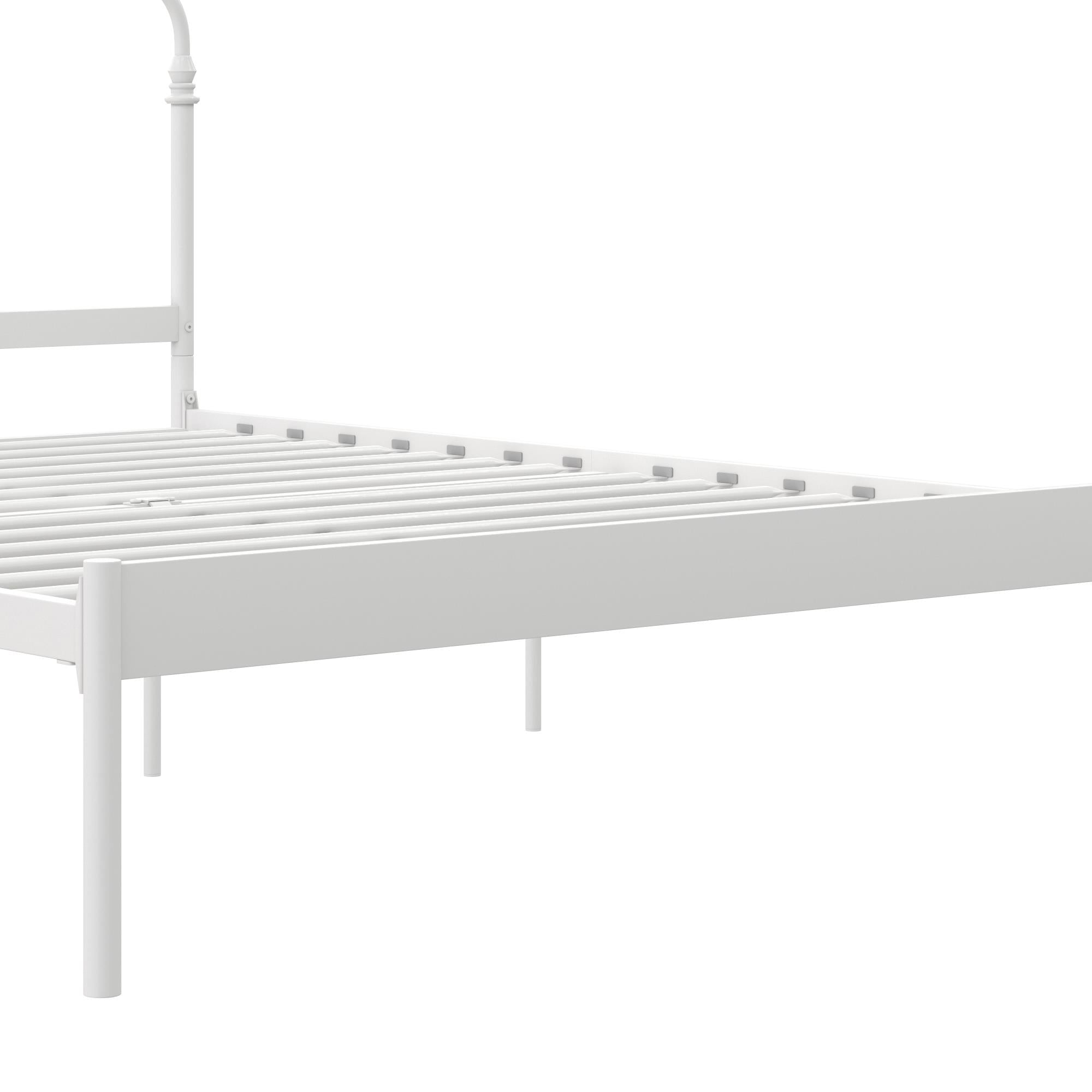 RealRooms Camie Metal Bed - White - Queen