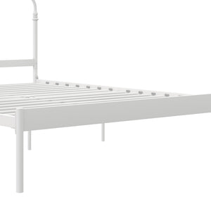 RealRooms Camie Metal Bed - White - Queen