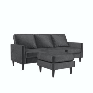 Mr. Kate Winston Reversible Sofa Sectional - Dark Gray