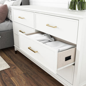 CosmoLiving Westerleigh 6 Drawer Dresser - White