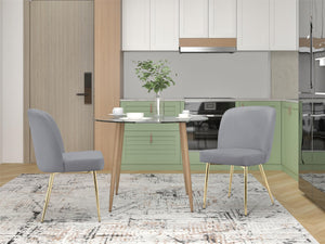 Ren Home Trina Dining Chair, Set of 2 - Gray - Set of 2
