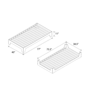 Max & Finn Maverick Kids Montessori Flip Bed - Natural - Twin