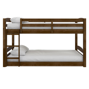 DHP Sierra Kids' Wood Bunk Bed - Mocha - Full-Over-Full