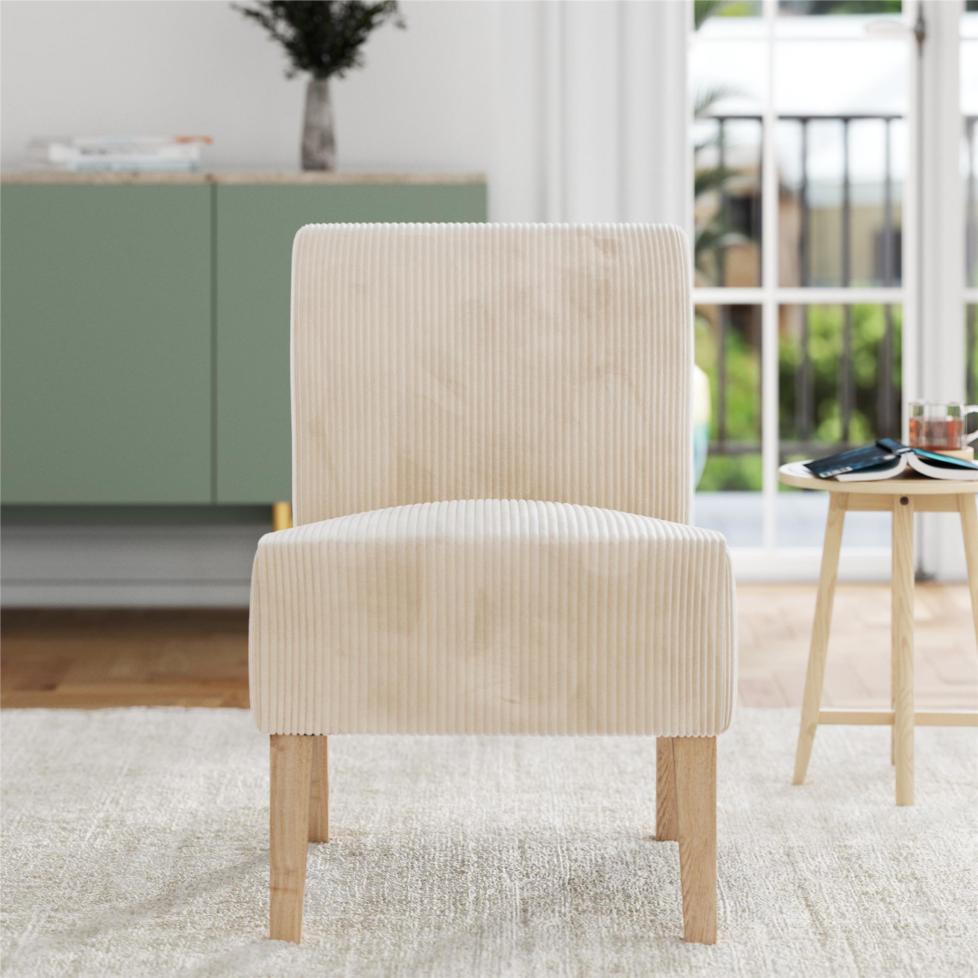 DHP Hazen Accent Chair - Ivory - 1-Seater