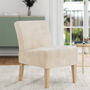 DHP Hazen Accent Chair - Ivory - 1-Seater