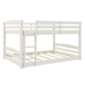DHP Sierra Kids' Wood Bunk Bed - White - Full-Over-Full