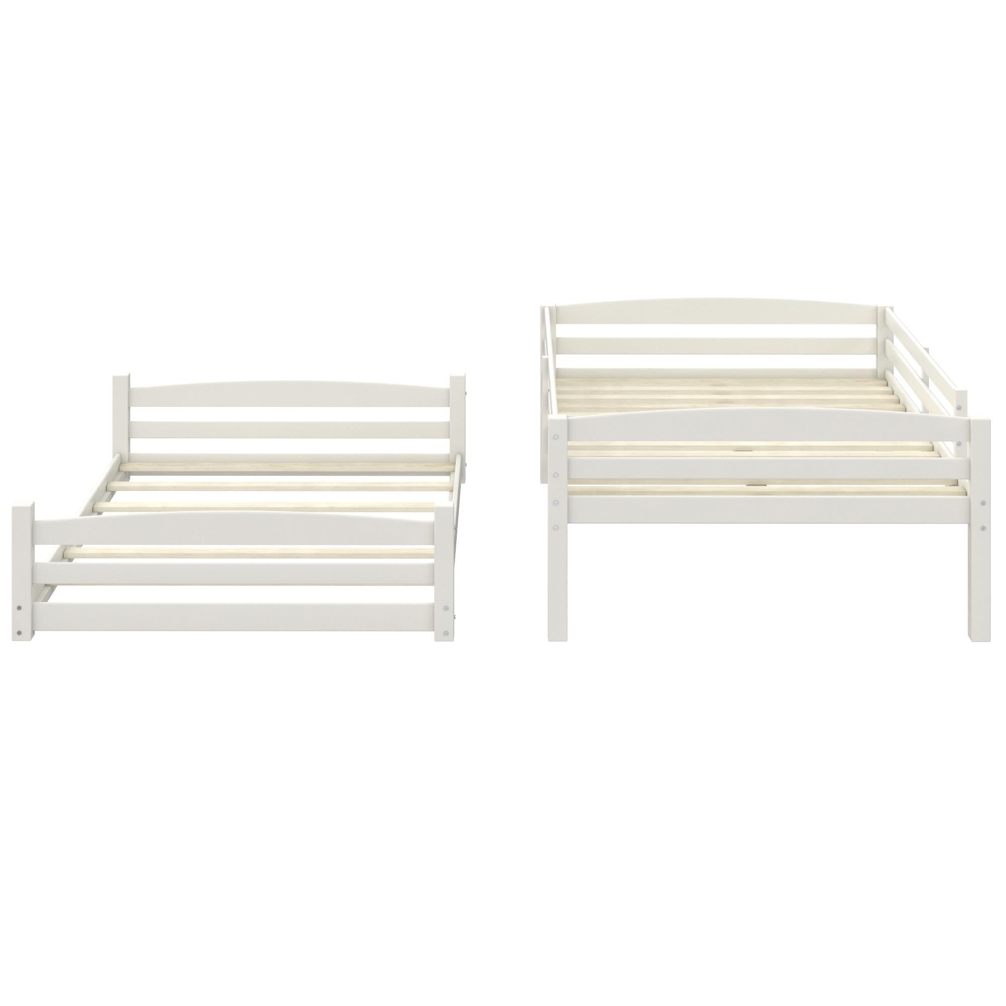 DHP Sierra Kids' Wood Bunk Bed - White - Full-Over-Full