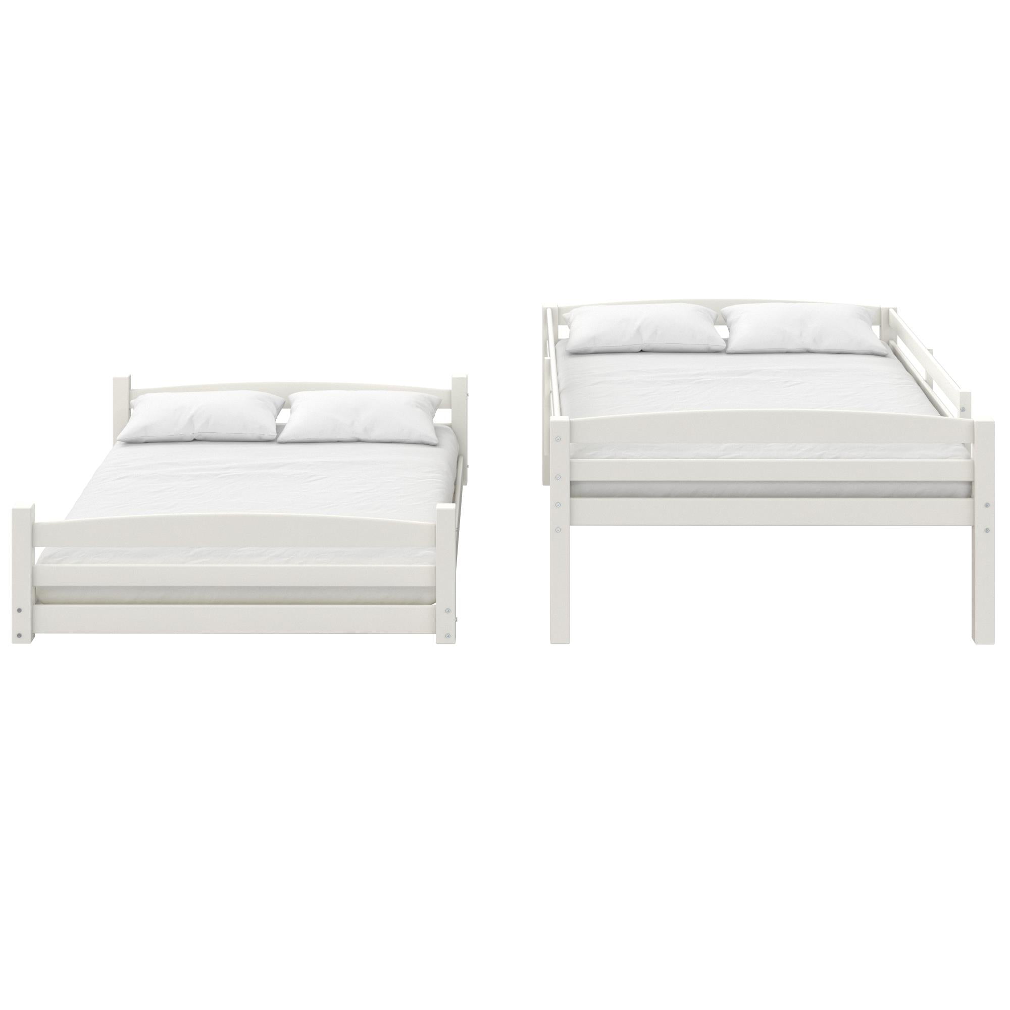 DHP Sierra Kids' Wood Bunk Bed - White - Full-Over-Full