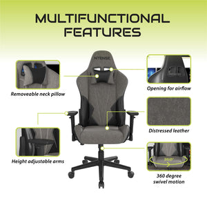 NTense Quantum Gaming and Office Chair - Black - 1-Seater
