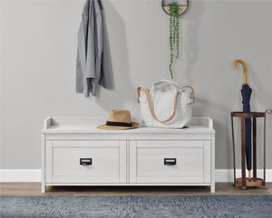 Systembuild Evolution Farmington Entryway Storage Bench - Ivory Pine