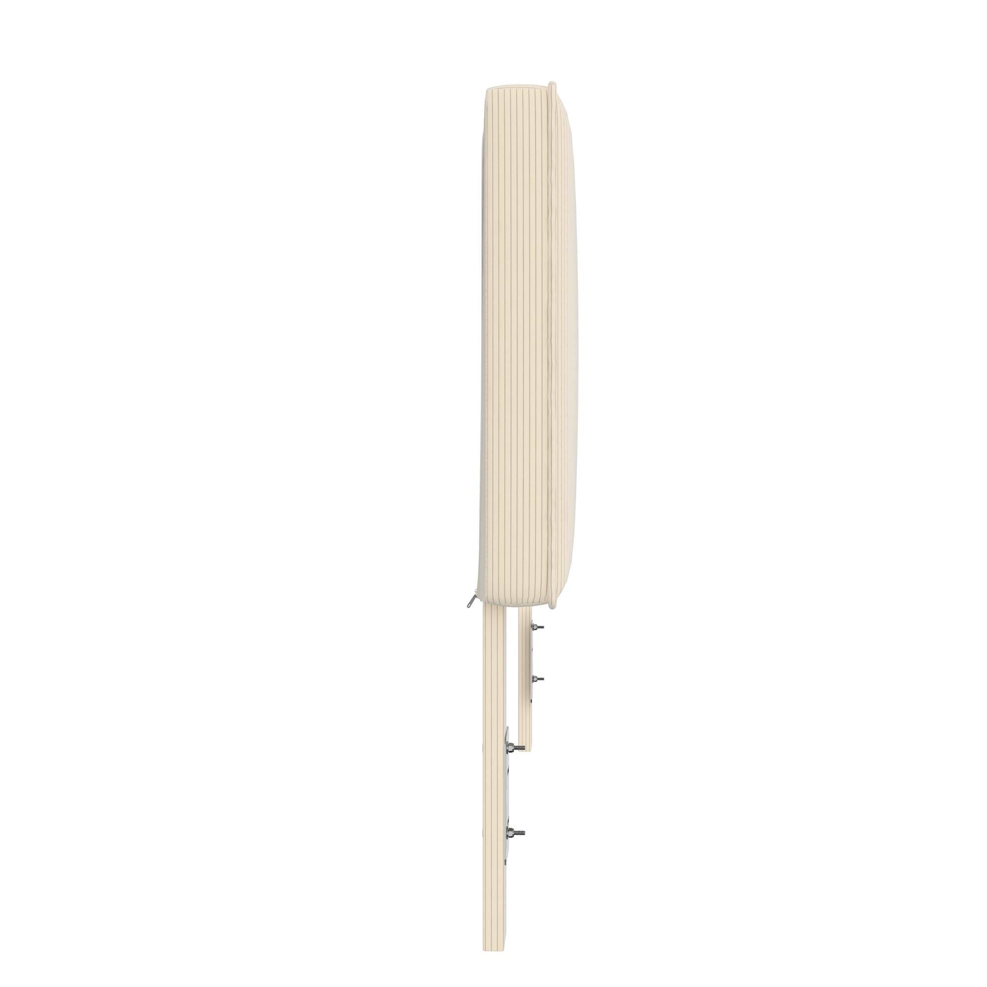 DHP Sloan Full/Queen Upholstered Headboard - Ivory - Adjustable Full/Queen
