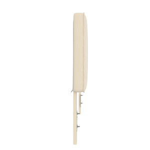 DHP Sloan Full/Queen Upholstered Headboard - Ivory - Adjustable Full/Queen