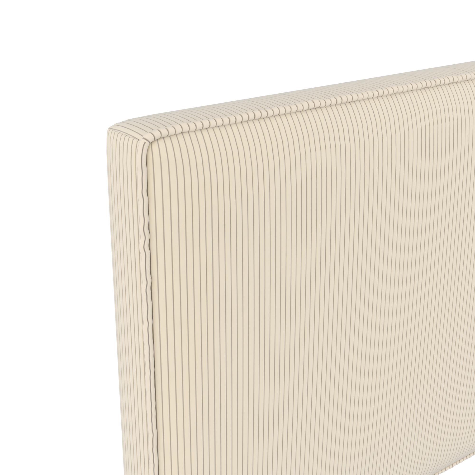 DHP Sloan Full/Queen Upholstered Headboard - Ivory - Adjustable Full/Queen