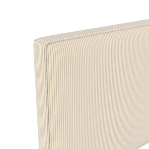 DHP Sloan Full/Queen Upholstered Headboard - Ivory - Adjustable Full/Queen