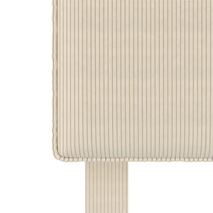 DHP Sloan Full/Queen Upholstered Headboard - Ivory - Adjustable Full/Queen