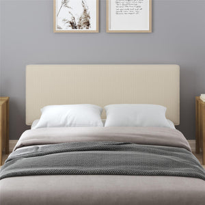 DHP Sloan Full/Queen Upholstered Headboard - Ivory - Adjustable Full/Queen