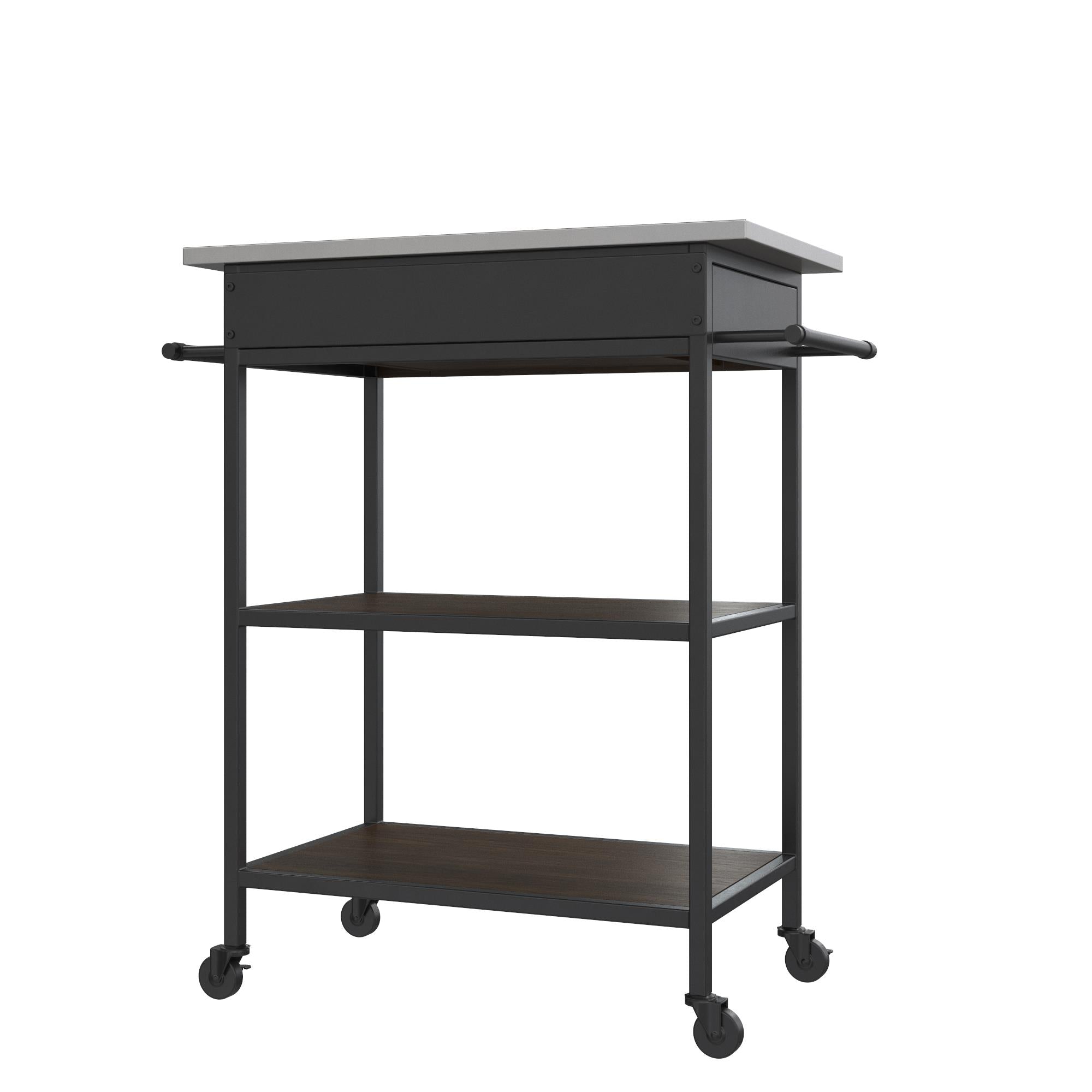 DHP Kane Kitchen Cart - Brown