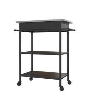 DHP Kane Kitchen Cart - Brown