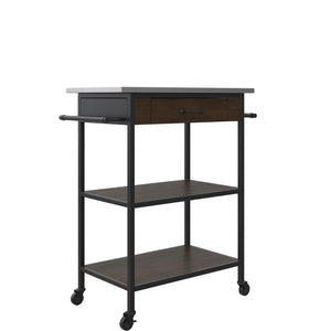 DHP Kane Kitchen Cart - Brown