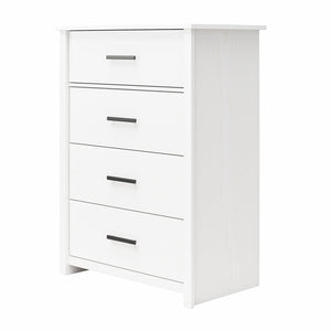 Ameriwood Home Riverside Tall 4-Drawer Dresser - White - 4 Drawer
