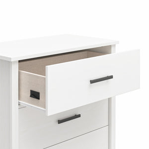 Ameriwood Home Riverside Tall 4-Drawer Dresser - White - 4 Drawer