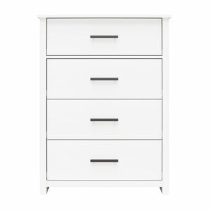 Ameriwood Home Riverside Tall 4-Drawer Dresser - White - 4 Drawer