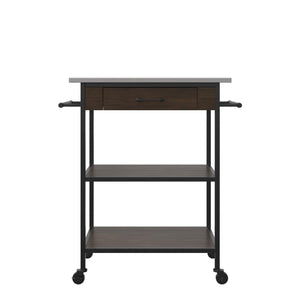 DHP Kane Kitchen Cart - Brown