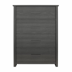 Ameriwood Home Riverside Tall 4-Drawer Dresser - Black Oak - 4 Drawer