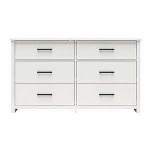 Ameriwood Home Riverside Wide 6-Drawer Dresser - White - 6 Drawer