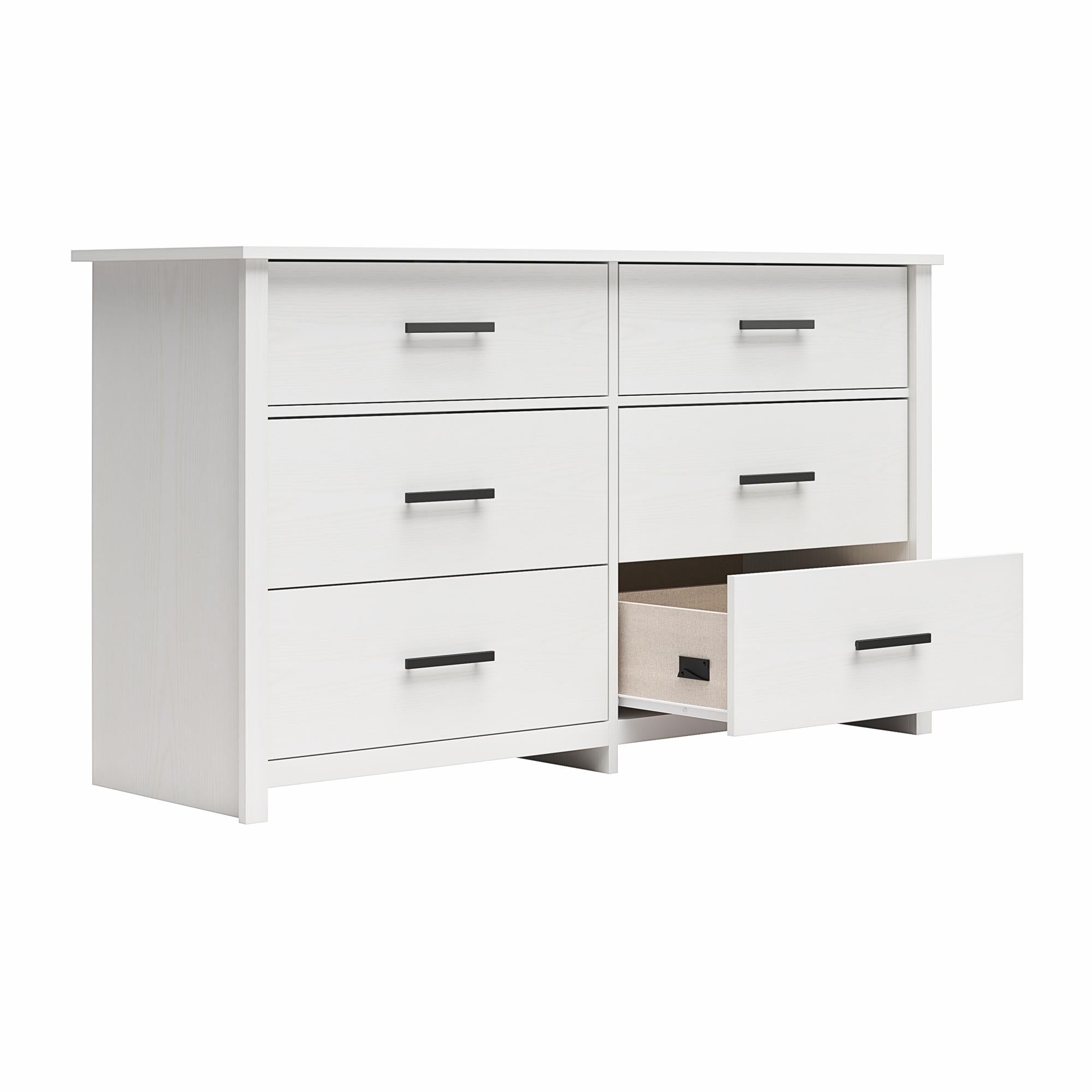 Ameriwood Home Riverside Wide 6-Drawer Dresser - White - 6 Drawer