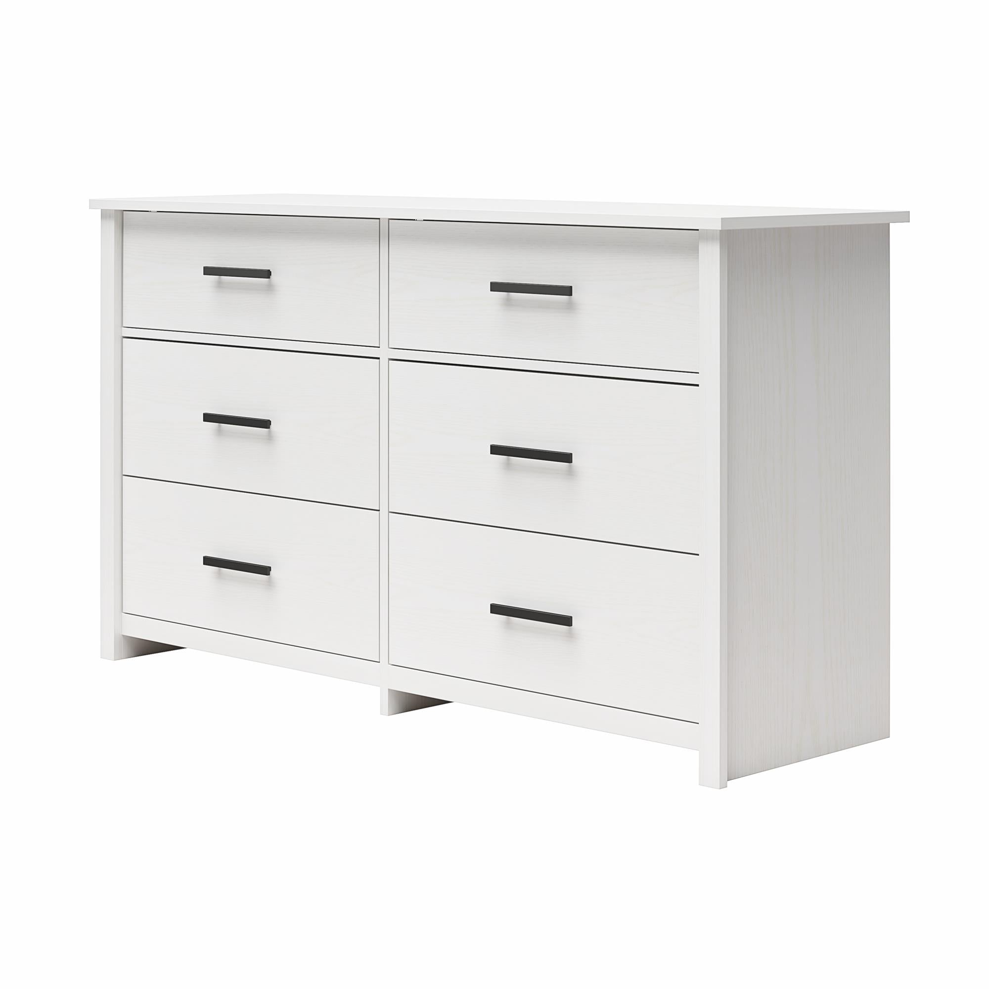 Ameriwood Home Riverside Wide 6-Drawer Dresser - White - 6 Drawer
