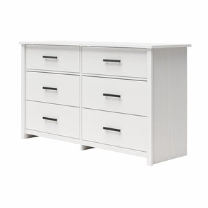 Ameriwood Home Riverside Wide 6-Drawer Dresser - White - 6 Drawer