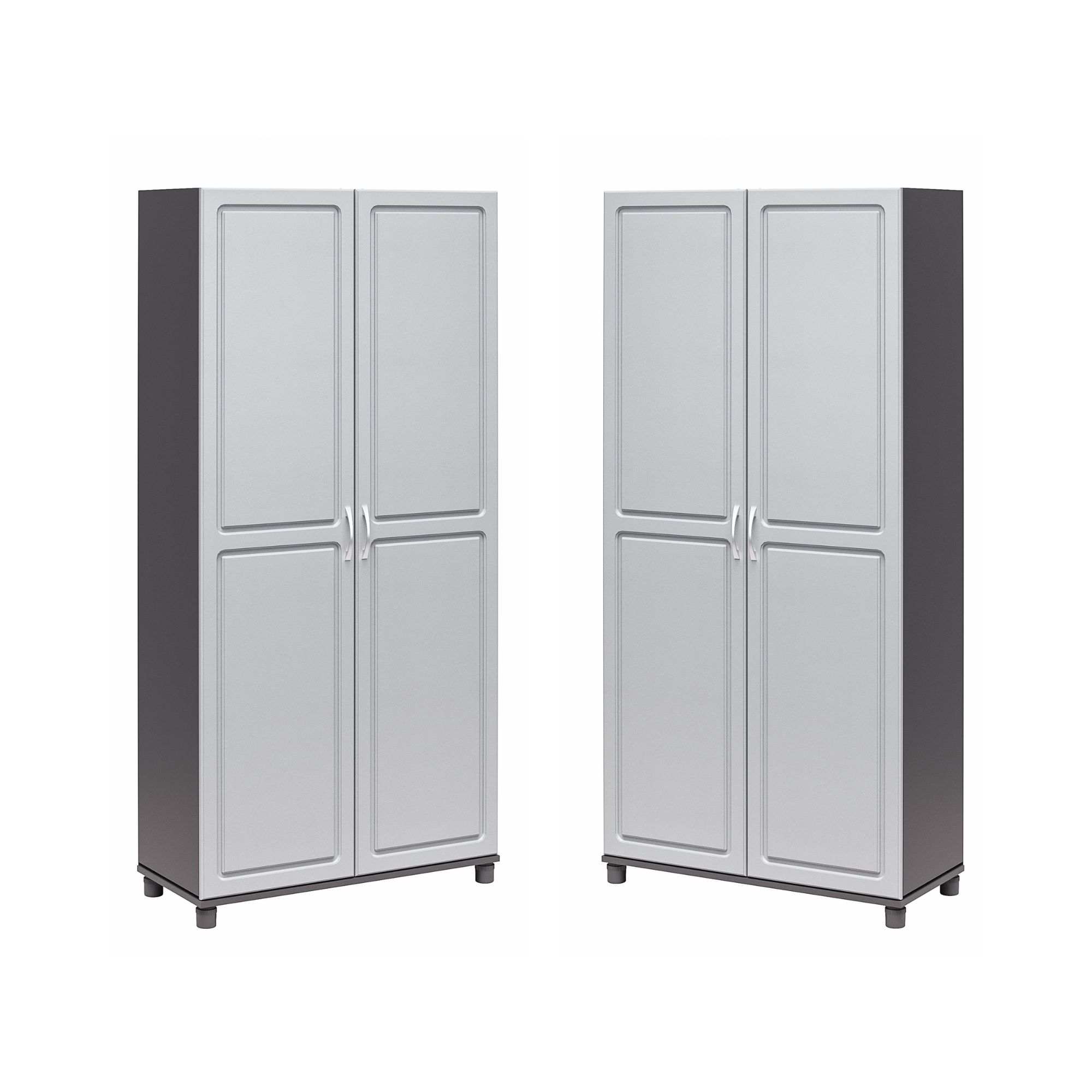 Systembuild Evolution Kendall 36" Utility Storage Cabinet Set of 2 - Gray