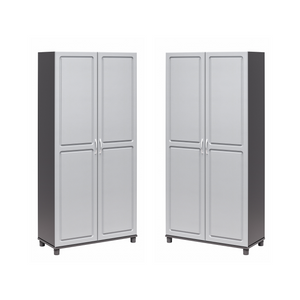Systembuild Evolution Kendall 36" Utility Storage Cabinet Set of 2 - Gray