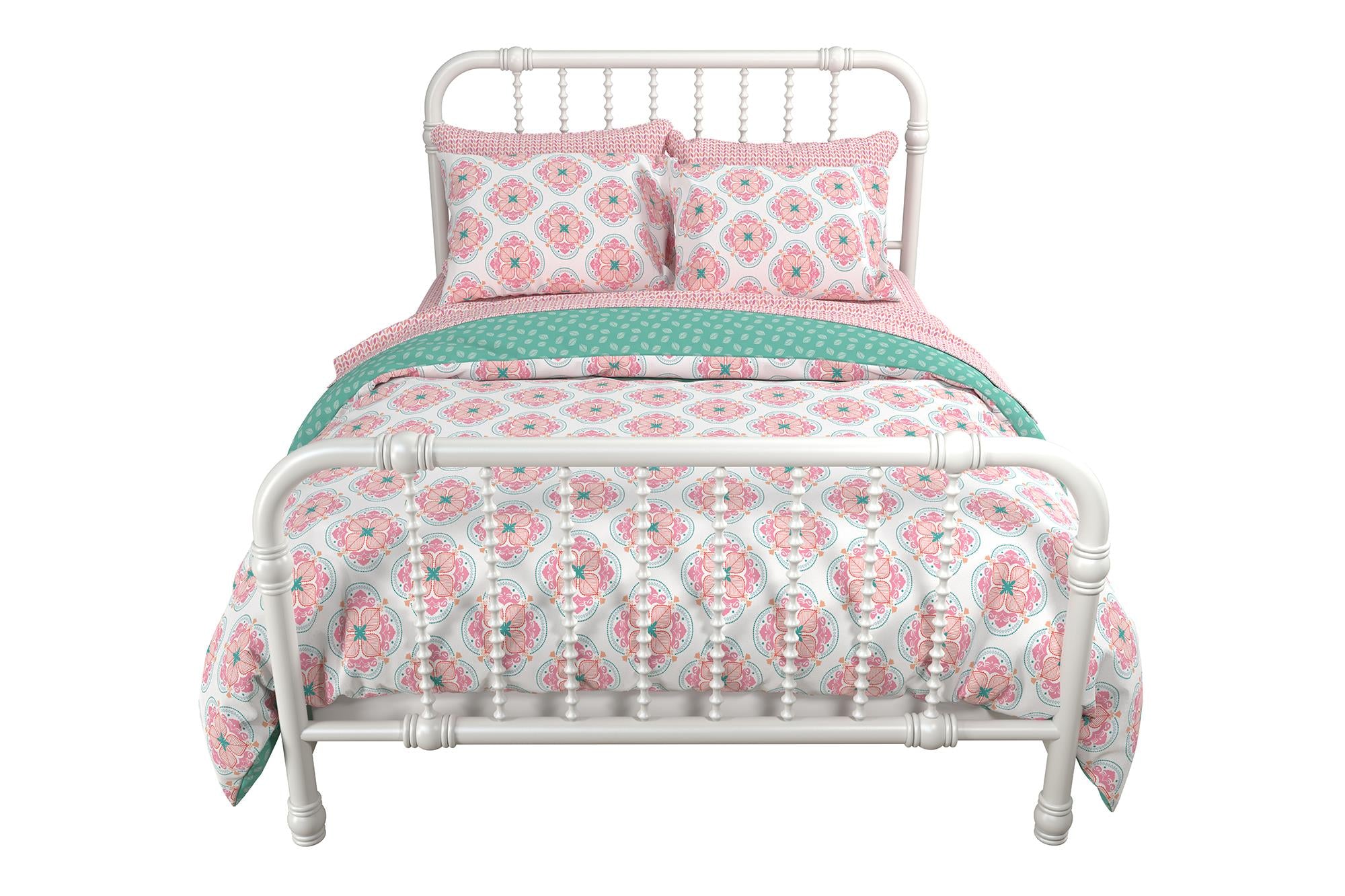 Little Seeds Cora 7 Piece Bedding Set, Full, Pink - Pink - Full